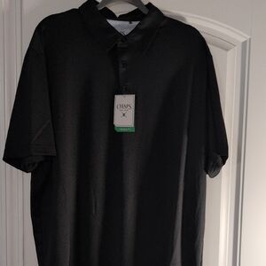 Chaps Men's Classic Black Polo